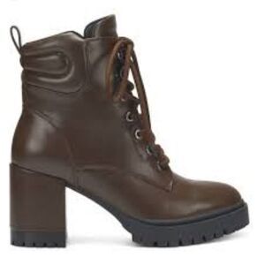 New Aerosoles Ankle Boots Esen brown combat lace up high heel ankle boot Sz 12